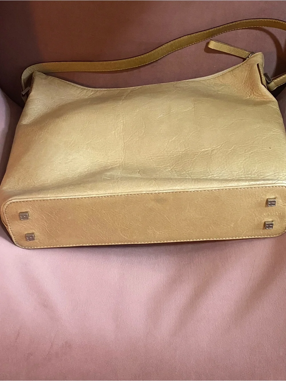 kate spade tan leather shoulder bag